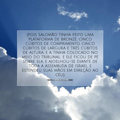 2 Crônicas 6:13 BSL Imagem do Versículo Bíblico