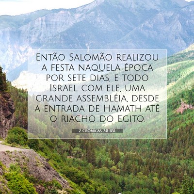 2 Crônicas 7:8 BSL Imagem do Versículo Bíblico