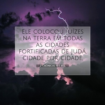 2 Crônicas 19:5 BSL Imagem do Versículo Bíblico