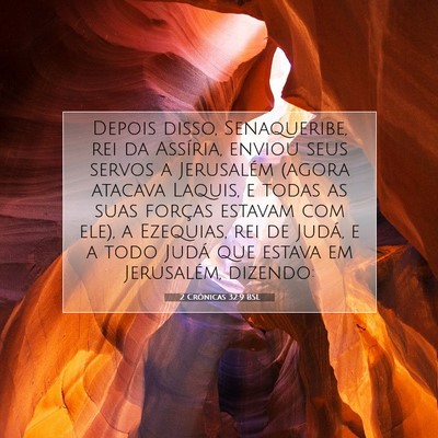 2 Crônicas 32:9 BSL Imagem do Versículo Bíblico