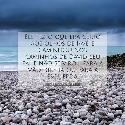 2 Crônicas 34:2 BSL Imagem do Versículo Bíblico