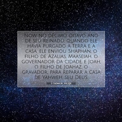 2 Crônicas 34:8 Versículo Bíblico Explicado