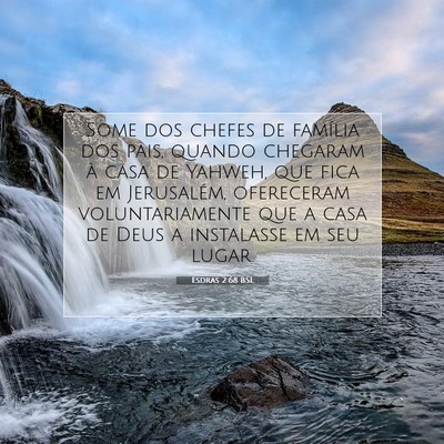 Esdras 2:68 BSL Imagem do Versículo Bíblico