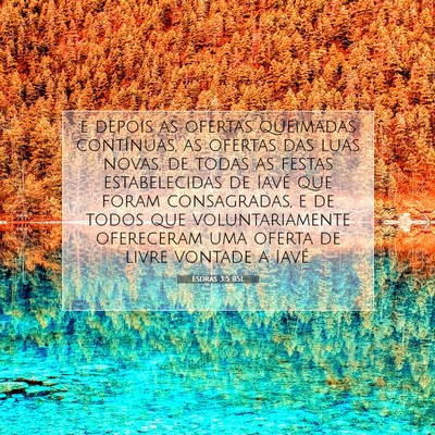 Esdras 3:5 Versículo Bíblico Explicado
