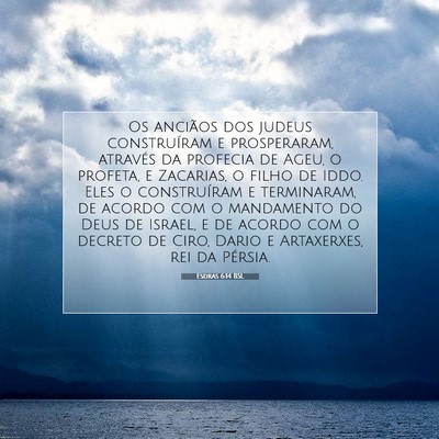 Esdras 6:14 BSL Imagem do Versículo Bíblico