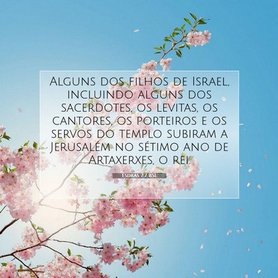 Esdras 7:7 BSL Imagem do Versículo Bíblico