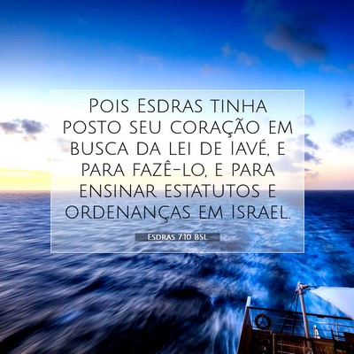 Esdras 7:10 BSL Imagem do Versículo Bíblico