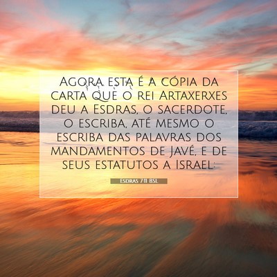 Esdras 7:11 BSL Imagem do Versículo Bíblico