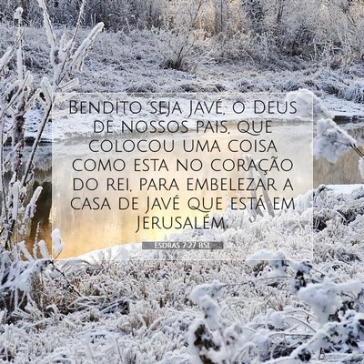 Esdras 7:27 BSL Imagem do Versículo Bíblico
