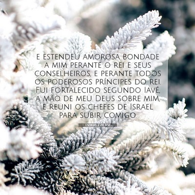 Esdras 7:28 BSL Imagem do Versículo Bíblico
