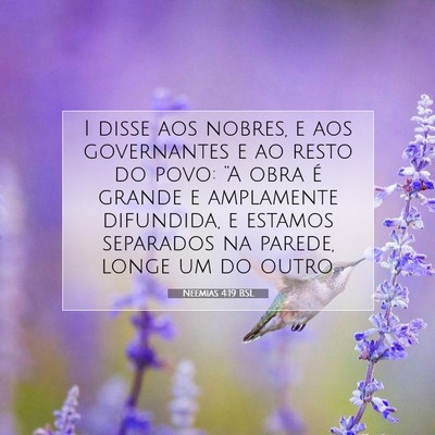 Neemias 4:19 Versículo Bíblico Explicado
