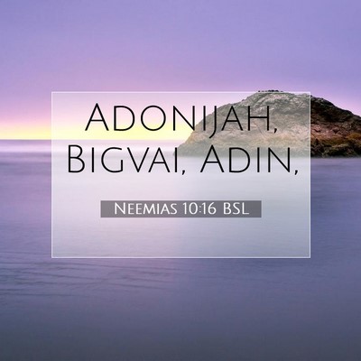 Neemias 10:16 Versículo Bíblico Explicado