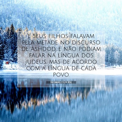 Neemias 13:24 BSL Imagem do Versículo Bíblico