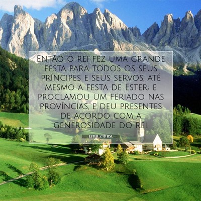 Ester 2:18 BSL Imagem do Versículo Bíblico