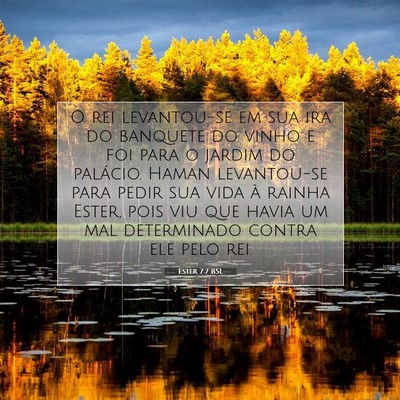 Ester 7:7 BSL Imagem do Versículo Bíblico