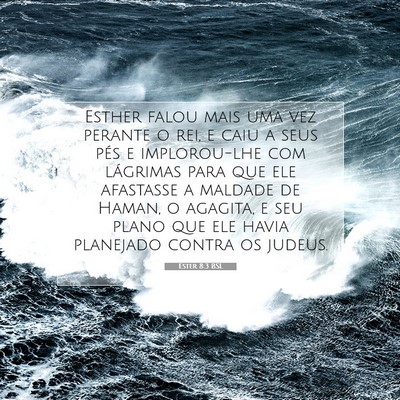 Ester 8:3 BSL Imagem do Versículo Bíblico