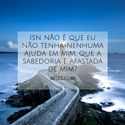 Jó 6:13 Versículo Bíblico Explicado