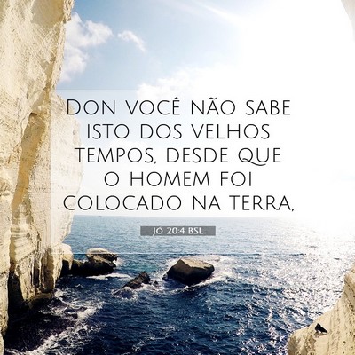 Jó 20:4 Versículo Bíblico Explicado