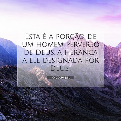 Jó 20:29 BSL Imagem do Versículo Bíblico