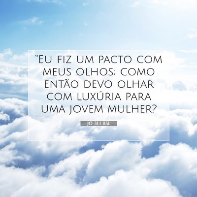 Jó 31:1 BSL Imagem do Versículo Bíblico