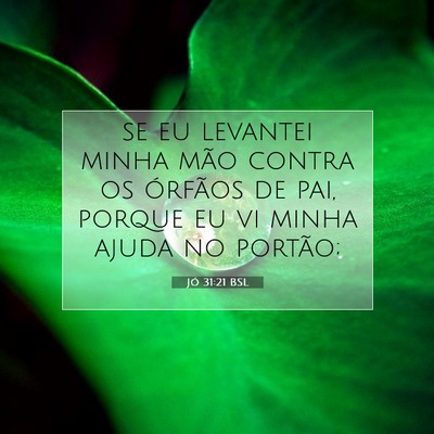 Jó 31:21 BSL Imagem do Versículo Bíblico