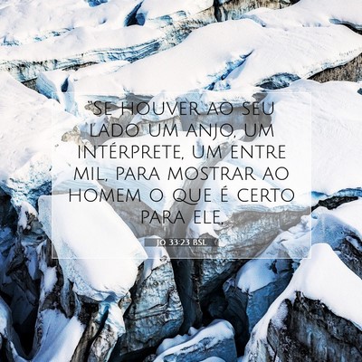 Jó 33:23 BSL Imagem do Versículo Bíblico