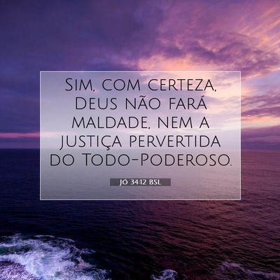 Jó 34:12 Versículo Bíblico Explicado