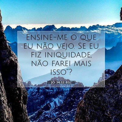 Jó 34:32 Versículo Bíblico Explicado