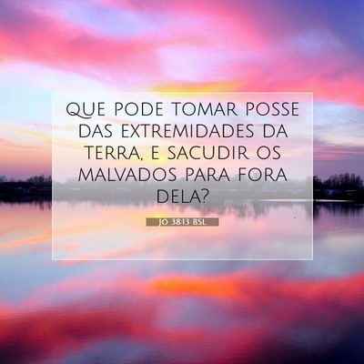 Jó 38:13 BSL Imagem do Versículo Bíblico