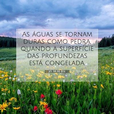 Jó 38:30 BSL Imagem do Versículo Bíblico