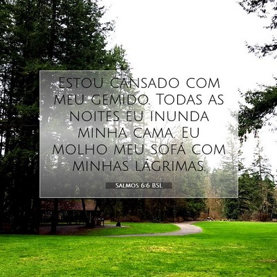 Salmos 6:6 BSL Imagem do Versículo Bíblico