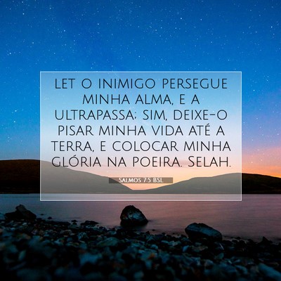 Salmos 7:5 Versículo Bíblico Explicado