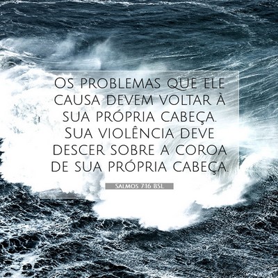 Salmos 7:16 Versículo Bíblico Explicado
