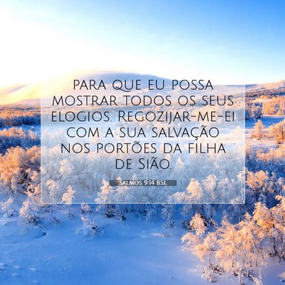Salmos 9:14 BSL Imagem do Versículo Bíblico