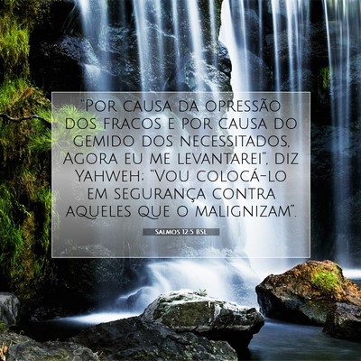 Salmos 12:5 BSL Imagem do Versículo Bíblico