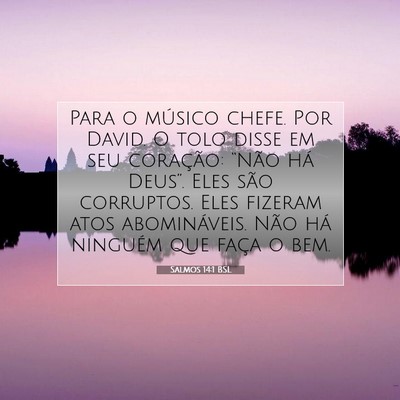 Salmos 14:1 BSL Imagem do Versículo Bíblico