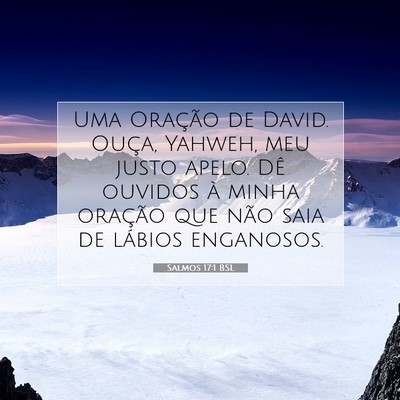 Salmos 17:1 BSL Imagem do Versículo Bíblico