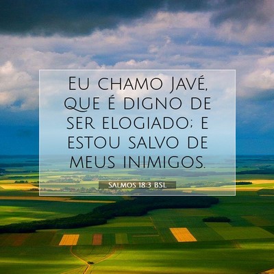 Salmos 18:3 BSL Imagem do Versículo Bíblico