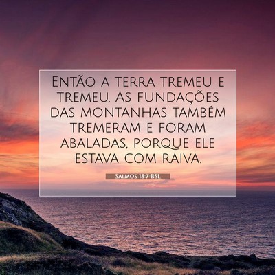 Salmos 18:7 BSL Imagem do Versículo Bíblico