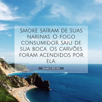 Salmos 18:8 BSL Imagem do Versículo Bíblico