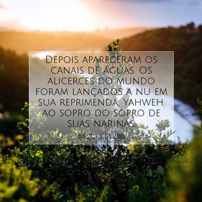 Salmos 18:15 BSL Imagem do Versículo Bíblico