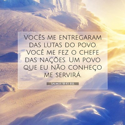 Salmos 18:43 BSL Imagem do Versículo Bíblico