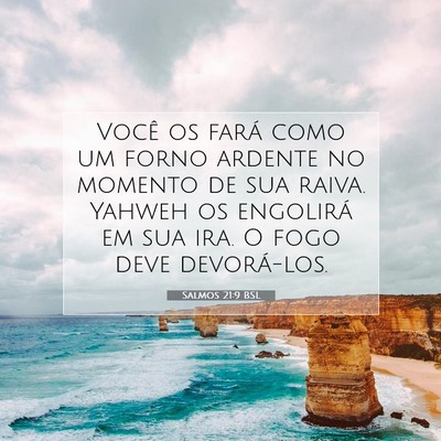 Salmos 21:9 BSL Imagem do Versículo Bíblico