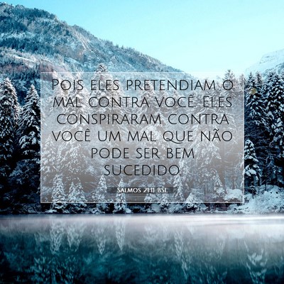 Salmos 21:11 BSL Imagem do Versículo Bíblico