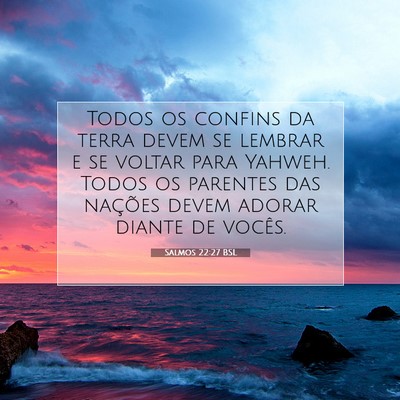 Salmos 22:27 BSL Imagem do Versículo Bíblico
