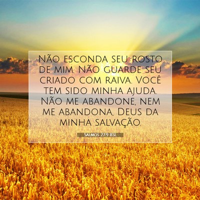 Salmos 27:9 BSL Imagem do Versículo Bíblico