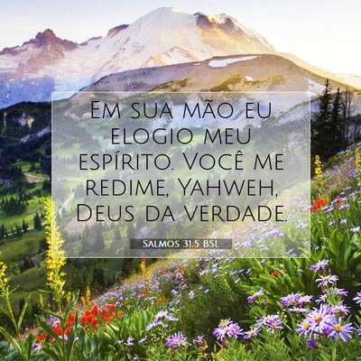 Salmos 31:5 BSL Imagem do Versículo Bíblico