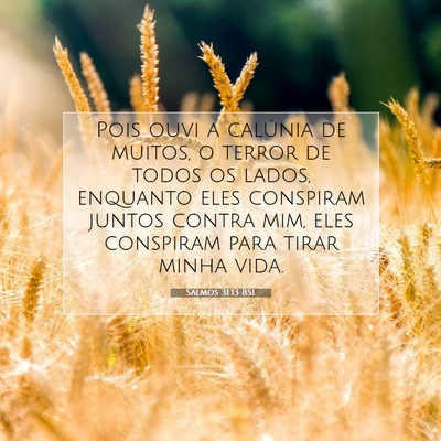 Salmos 31:13 BSL Imagem do Versículo Bíblico