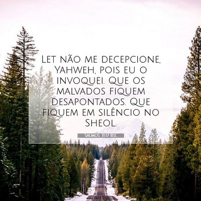 Salmos 31:17 Versículo Bíblico Explicado