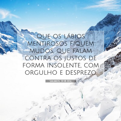 Salmos 31:18 Versículo Bíblico Explicado
